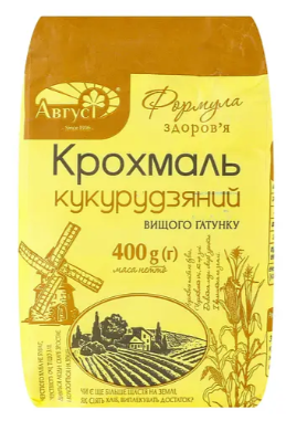 Крохмаль Август Формула Здоров'я кукурудзяний 400 г